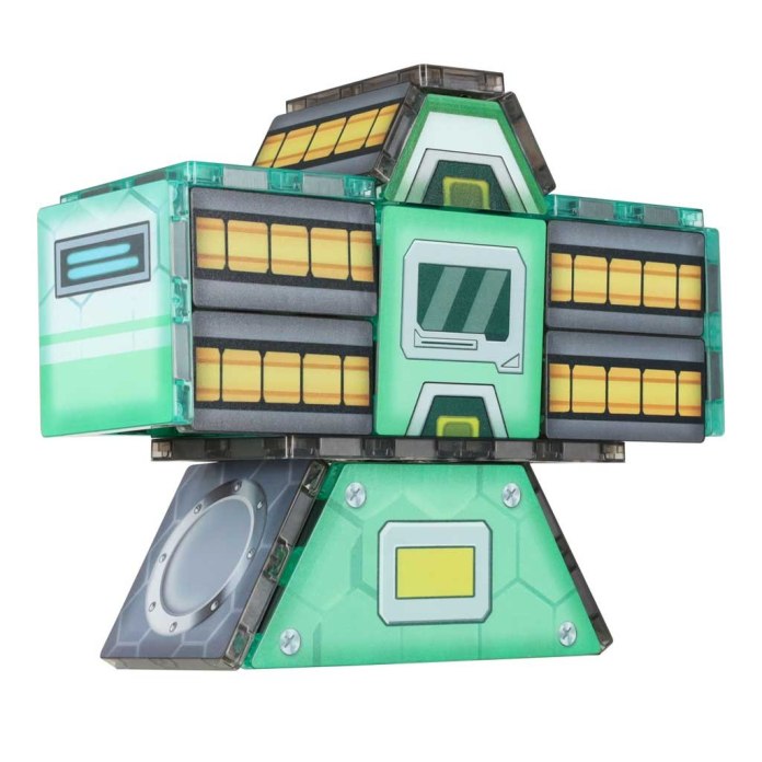 Klocki magnetyczne dla dzieci konstrukcyjne Stacja Kosmiczna, STEM wiek 3+